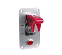 Simoni Racing Panel de Interruptores - Aluminio + Interruptor Rojo