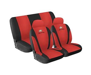 Simoni Racing Juego de Fundas de Asiento Daisy - Rojo - 8 Piezas