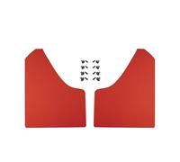 Simoni Racing Kit Guardabarros RMFR Flexible en ABS, Kit de 2 Guardabarros universales para Coches, Pickups, SUV, Furgonetas, Camiones - Color Rojo