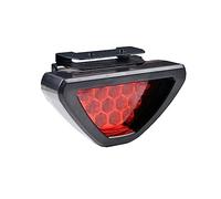 Simoni Racing Luz trasera Universal Stop, LED Rojos - Luz trasera de coche, tercera luz Stop, luz antiniebla, rojo - negro