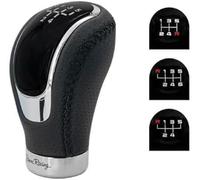 Simoni Racing Pomo Skin - Aluminio/Cuero Negro + 3 Velocidades