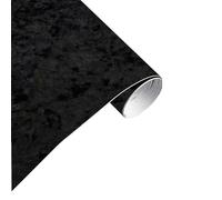 Simoni Racing Sam/B Película Adhesiva de Terciopelo Negro para Car Wrapping - Material elástico - Película Aterciopelada para Interiores del habitáculo, cajón - Altura 140 cm Longitud al Metro