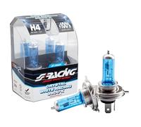 Simoni Racing Set lamparas Halógeno 'Crystal White Racing' H4 (3800K) 12V/60-55W, Set de 2 piezas ECE-R37