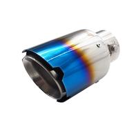 Simoni Racing TRX/111B - Terminal de escape universal, salida única inclinada 89 mm, acero inoxidable Titanium Look
