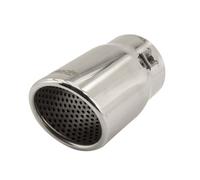 Simoni Racing Cola de Tubo de Escape Deportiva Redonda/Inclinada Acero Inoxidable - Ø76xL128mm - Montaje ->68mm