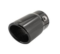 Simoni Racing Cola de Tubo de Escape Deportiva Ovalada/Inclinada - Negro - 76x80xL128mm - Montaje ->68mm