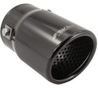 Simoni Racing Cola de Tubo de Escape Deportiva Ovalada/Inclinada - Negro - 76x80xL128mm - Montaje ->68mm