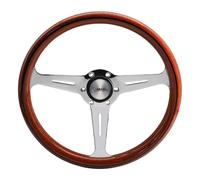 Simoni Racing Volante Deportivo Resia 350mm - Madera de Verdad - Montaje tipo Nardi