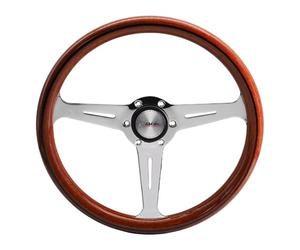 Simoni Racing Volante Deportivo Resia 350mm - Madera de Verdad - Montaje tipo Nardi