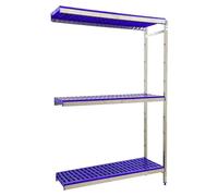 Simoninox Estantería metálica Adicional (Al x An x Pr: 160 x 86 x 50 cm, Capacidad de carga por balda: 180 kg, Número de baldas: 3 ud., Inserción,...