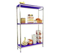 Simoninox Estantería metálica Inicial (Al x An x Pr: 160 x 166 x 40 cm, Capacidad de carga por balda: 180 kg, Número de baldas: 3 ud., Inserción,...