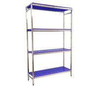 Simoninox Estantería metálica Inicial (Al x An x Pr: 160 x 166 x 40 cm, Capacidad de carga por balda: 180 kg, Número de baldas: 4 ud., Inserción,...