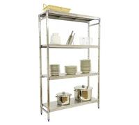 Simoninox Estantería metálica Inicial (Al x An x Pr: 200 x 166 x 40 cm, Capacidad de carga por balda: 200 kg, Número de baldas: 4 ud., Inserción,...