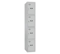 Simonlocker Taquilla locker Prof. Inicial Desmontada (L x An x Pr: 50 x 40 x 50 cm, Gris/Gris, Número de puertas: 4 ud.)