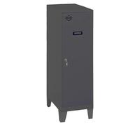 Simonlocker Taquilla Mini con patas Desmontada (L x An x Al: 50 x 40 x 101,5 cm, Número de baldas: 1 ud., Antracita/Antracita)