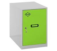 Simonlocker Taquilla Mini Desmontada (L x An x Al: 50 x 30 x 45 cm, Gris/Verde, Número de puertas: 1 ud.)