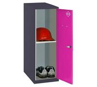Simonlocker Taquilla Mini Desmontada (L x An x Al: 50 x 30 x 91,5 cm, Antracita/Rosa, Número de baldas: 1 ud.)