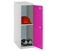 Simonlocker Taquilla Mini Desmontada (L x An x Al: 50 x 30 x 91,5 cm, Gris/Rosa, Número de baldas: 1 ud.)