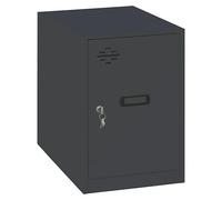 Simonlocker Taquilla Mini Desmontada (L x An x Al: 50 x 40 x 47,5 cm, Antracita/Antracita, Número de puertas: 1 ud.)