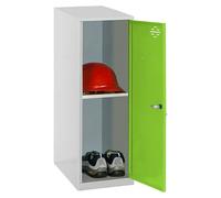 Simonlocker Taquilla Mini Desmontada (L x An x Al: 50 x 40 x 91,5 cm, Gris/Verde, Número de baldas: 1 ud.)