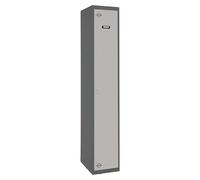 Simonlocker Taquilla Single Inicial Desmontada (L x An x Al: 50 x 30 x 180 cm, Número de puertas: 1 ud., Antracita/Gris)