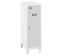 Simonlocker Taquilla Single Mini con patas Desmontada (L x An x Al: 50 x 30 x 101,5 cm, Número de puertas: 1 ud., Gris/Blanco)