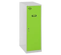 Simonlocker Taquilla Single Mini Desmontada (L x An x Al: 50 x 30 x 90 cm, Número de puertas: 1 ud., Gris/Verde)