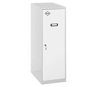 Simonlocker Taquilla Single Mini Desmontada (L x An x Al: 50 x 30 x 90 cm, Número de puertas: 1 ud., Gris/Blanco)