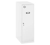 Simonlocker Taquilla Single Mini Desmontada (L x An x Al: 50 x 40 x 91,5 cm, Número de puertas: 1 ud., Blanco/Blanco)