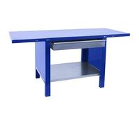 SimonRack Banco de Trabajo Taller, Capacidad Carga 700 kg, 830x1200x730 mm, Mesa de Trabajo, 1 Cajón, Azul - BT6 PRO