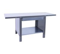 SimonRack Banco de Trabajo Taller, Capacidad Carga 700 kg, 830x1200x730 mm, Mesa de Trabajo, 1 Cajón, Gris - BT6 PRO
