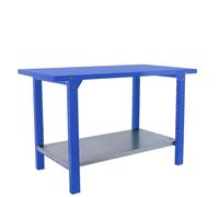 SimonRack Banco de Trabajo Taller, Capacidad Carga 700 kg, 830x1500x730 mm, Mesa de Trabajo, Azul - BT6 PRO