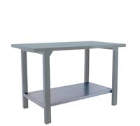 SimonRack Banco de Trabajo Taller, Capacidad Carga 700 kg, 830x1800x730 mm, Mesa de Trabajo, Gris - BT6 PRO