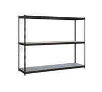 SimonRack Estantería Metálica Almacenaje, Sin Tornillos, 3 Baldas, Alta Capacidad Carga 400 kg, 1500x1500x600 mm, Estantería Taller Garaje Trastero, Antracita/Galvanizado