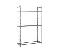SimonRack Estantería para Neumáticos, Soporte Neumáticos, 3 Niveles, Alta Capacidad Carga 90 kg, 2000x1000x400 mm, Estantería para 12 neumáticos, Gris - Simonauto