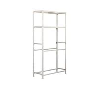 SimonRack Estantería para Neumáticos, Soporte Neumáticos, 4 Niveles, Alta Capacidad Carga 200 kg, 2000x1000x400 mm, Estantería para 8 neumáticos, Blanco - Simonauto