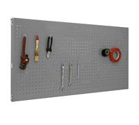 SimonRack Panel Herramientas Pared, Organizador Herramientas, Incluye 8 Ganchos, 1200x600 mm, Gris - Simonwork