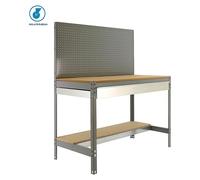 Simonrack Simonwork Banco de trabajo BT2 Box Mobile (L x An: 61 x 91 cm, Altura de trabajo: 144,5 cm, Carga soportada: 120 kg, Gris)