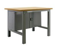Simonrack Simonwork Banco de trabajo BT6 Cabinet (L x An: 75 x 180 cm, Altura de trabajo: 86,5 cm, Carga soportada: 600 kg, Gris)