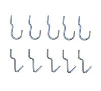 Simon Rack Surtido de Ganchos de Tablero Perforado, 10 unidades, Galvanizados