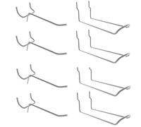 Simon Rack Surtido de Ganchos Dobles de Tablero Perforado, 8 unidades, Galvanizados