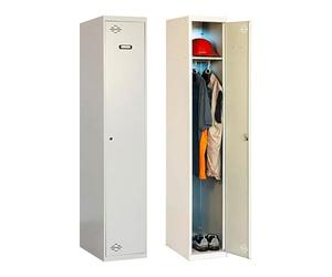 SimonRack Taquilla Vestuario Metálica, 1 Puerta, Incluye Llave, 1800x300x500 mm, Gris - Simonlocker