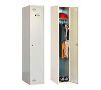 SimonRack Taquilla Vestuario Metálica, 1 Puerta, Incluye Llave, 1800x400x500 mm, Gris - Simonlocker