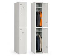 Simonrack Taquilla metálica vestuario Simonlocker 2 puertas incluye llave 1800x300x500 mm Gris