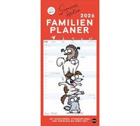 Simons Katze Familienplaner 2026: Familienkalender mit 5 Spalten. Humorvoll illustrierter Familien-Wandkalender mit Schulferien und Stundenplänen.