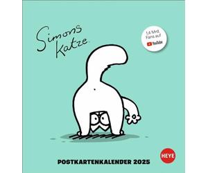 Simons Katze Postkartenkalender 2025: Der Katzen-Kalender für alle Fans von Simon's Cat. Ein Kalender mit Postkarten zum Sammeln und Verschicken mit Sprüchen zu der frechen Samtpfote