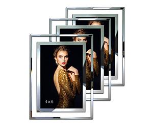 Simon's Shop 10x15 cm Marco de Fotos para Boda Marcos de Fotos para Fotos de la Escuela 4 x 6 Pulgadas-3 Pack