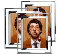 Simon's Shop 8x10 Marco de imagen marcos de imgenes de vidrio 8x10 Marco de pantalla de pared y mesa - 3 paquete