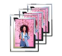 SIMON'S SHOP Marco de fotos de 3,5 x 5 para pared y escritorio, marcos de fotos modernos para decoraciσn del hogar, oficina, paquete de 3 marcos