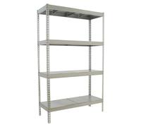 Simontaller Estantería para cargas pesadas Metal (Al x An x Pr: 200 x 120 x 45 cm, Capacidad de carga por balda: 400 kg, Número de baldas: 4 ud.,...